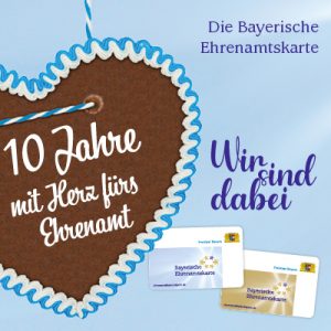 Banner 10 Jahre Bayerische Ehrenamtskarte
